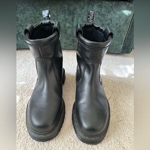 Dr. Martens Anistone Lo Black Leather Boots